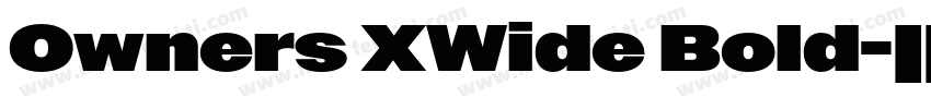 Owners XWide Bold字体转换